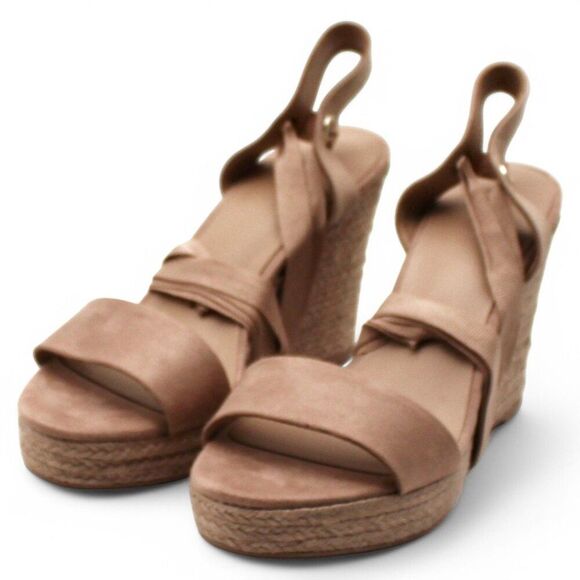 Maxx Womens Faux Suede Open Toe Wedge Sandals - Picture 4 of 9